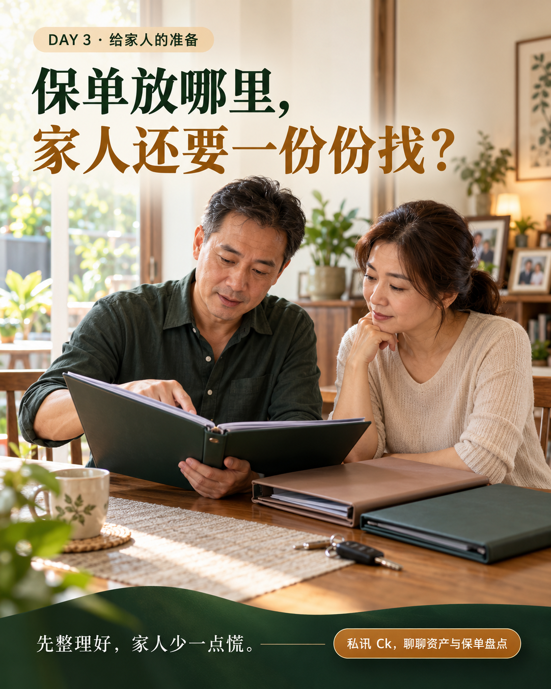 内容图:保单放哪里,家人还要一份份找?